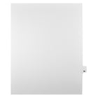 Markmaker - Intercalaires imprimes Legal, Blanc, 1/25th coupe, format lettre, sans trous, 25 tabs/PQT, 5 PQT/Boite, Numero 94-Intercalaires imprimes Legal