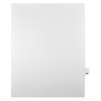 Markmaker - Intercalaires imprimes Legal, Blanc, 1/25th coupe, format lettre, sans trous, 25 tabs/PQT, 5 PQT/Boite, Numero 94-Intercalaires imprimes Legal