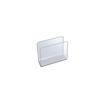 Porte-documents bureau acryl.,transp, 10x4 x 7-1
