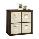 Sauder Stow-away 4 Cube Organisateur - 30.55" H - Finition Smoked Oak (421548)-4, 0 tablettes réglables