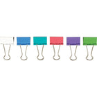 Staples - Pinces relieuses, moyennes, 1 1/4 po, couleurs mode variées, 15/pqt-Pinces en acier trempé