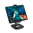 ShoppingAll - Support de Tablette Réglable Court - Noir-Base et bras en aluminium robuste