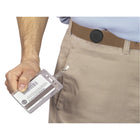Merangue - Bobines rétractables pour badges d'identification - Cordon de 24 po - Paquet de 25-La pince à pression s'attache aux cartes d'identité, cartes et badges pré-perforés (insertions non incluses)