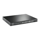 Commutateur Ethernet JetStream TL-SG3428XMP de TP-Link - Noir-4 emplacements SFP + 10G, 1 port de console RJ45, 1 port de console micro-USB