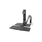 Ergotron Moniteur LD avec surface de travail + support WorkFit-A-Noir; Aluminium poli