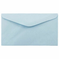 JAM Paper Enveloppes de couleur commerciale pastel #6 3/4 - 3,625" x 6,5" - Bleu clair - Paquet de 50-Couleur : Bleu clair