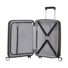 American Tourister - Curio Valise De Cabine Spinner-Basse Noir-La serrure intégrée approuvée par la TSA offre une sécurité supplémentaire lors de l’enregistrement de vos bagages