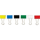 Staples – Pinces relieuses, moyennes, 1 1/4 po, couleurs variées, paquet de 15-Pinces en acier trempé