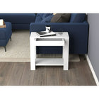 Safdie & Co. 24L Table D’Appoint - Blanche 1 Tiroir 1 Étagère-Un tiroir de rangement et une étagère pour vous garder organisé.