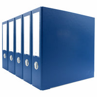 Bindertek - Cartable de première qualité à 3 anneaux - 3 po - bleu marine - paquet de 5-Capacité de 525 feuilles