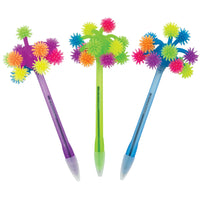 Merangue − Stylo lumineux Pom Pom − encre bleue − couleurs assorties-Stylo à bille lumineux