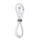 Basic Tech - Câble USB-C Tressé de 6 pi - Blanc-3000+ test de pliage