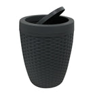 Panier ronde de salle de bain 7 L Modern Homes-Dotée d’un pratique couvercle pivotant et d’un sac masqué innovateur