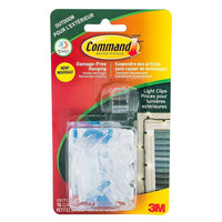Command – Pinces à lumières extérieures quatre saisons, transparentes, paquet de 16-Résiste à des températures extrêmes de -29 °C à 51 °C (de -20 °F à 125 °F)