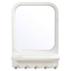 CTG – Miroir mural moderne organiseur, blanc-Mesure: ce miroir mural de salle de bain mesure 34,3cm L x 50cm H x 8,9cm l (13,5" L x 19,5" H x 3,5" L)