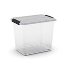 Boîte de rangement Curver Latchmate 26L-Base de résine claire