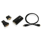 Iogear - Carte vidéo externe USB 3.0 à DVI, noir-Branche les moniteurs DVI supplémentaires à un port USB 3.0 ou à un projecteur muni d'un connecteur HDMI