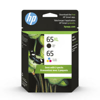 Cartouches d'encre HP 65XL noir et tricolore standard (6ZD95AN)-Noir et tricolore standard