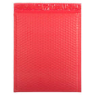 Jam Paper - Enveloppes mattes à bulles métalliques avec bande adhésive, 12 x 15 1/2 po, rouge mat, 12/pqt-Rouge mat
