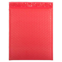 Jam Paper - Enveloppes mattes à bulles métalliques avec bande adhésive, 12 x 15 1/2 po, rouge mat, 12/pqt-Rouge mat