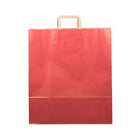 Jam Paper - Sacs cadeaux avec poignée anglaise - XXXL - 17 po x 20 po x 5 1/2 po - Rouge kraft à fines rayures - Paquet de 100-Couleur: Kraft rouge