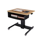 Rocelco - Bureau d'école debout mobile Rocelco de 28 po à hauteur réglable avec boîte à livres-La conception stable, durable et polyvalente est parfaite pour une utilisation en classe ou à la maison