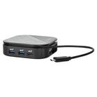Targus - Station d'accueil universelle double HD USB-C avec Pass-Thru PD 85W - Noir-La fente de verrouillage intégrée accueille les verrous de sécurité standard pour protéger l'équipement