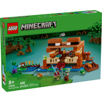 LEGO - Minecraft La maison de la grenouille - 400 Pièces-Cadeau de jeu LEGO Minecraft Frog pour les joueurs, les enfants, les filles et les garçons