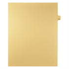 Markmaker - Intercalaires imprimes Legal, Chamois, 1/25th coupe, format lettre, sans trous, 25 tabs/PQT, 5 PQT/Boite, Numero 131-Intercalaires imprimes Legal
