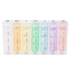 Travelon - Organiseur à pilules 7 jours Travelon – Brights-Comprend 7 piluliers individuels avec 4 compartiments divisés: matin, midi, soir et coucher