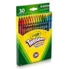 Crayola Crayons de couleur Twistables - 2 paquets de 30 crayons-Un solide barillet en plastique protège le crayon à l'intérieur, vous n'aurez donc jamais à vous soucier de colorier trop fort et de casser vos outils d'art