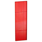 Azar Displays – Tableau mural à 1 côté avec panneau perforé, 44 x 13,5 po, rouge translucide, 2/paquet (771344-RED)-Pour surfaces planes