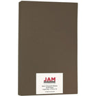 JAM Paper Papier Bakri de format légal, 8 1/2 x 14 po, 32 lb, brun chocolat, paquet de 50-Couleur : brun