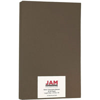 JAM Paper Papier Bakri de format légal, 8 1/2 x 14 po, 32 lb, brun chocolat, paquet de 50-Couleur : brun
