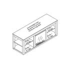 Ameriwood - Foyer électrique Parsons pour téléviseur d?une largeur jusqu?à 65 po, blanc-Fait d?un noyau creux stratifié, d?un panneau de particules et d?un foyer insérable de 18 po en métal