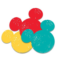 Eureka Mickey Mouse papier découpé, paquet de 108-Les découpes sont idéales pour décorer, écrire les mots d'orthographe de la semaine, les noms d'étudiants ou les récompenses