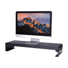 Rocelco - DMS Double support / élévateur pour moniteur avec 4 ports CA et 2 ports USB - Noir-Le support pour moniteur de 30 "de large est suffisamment grand pour deux moniteurs