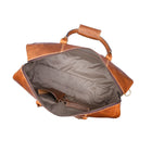 Tolredo Kratos Leather Travel Duffel - Brown-Fermeture éclair à double sens pour un accès rapide et facile