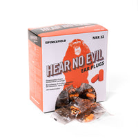 Forcefield - « Hear No Evil » 32db Jetable Mousse Bouchons d’oreille non enregistrés - paquet de 200-Utilisation unique