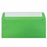 JAM Paper #10 Enveloppes de couleur professionnelles avec fermeture à peler et sceller - 4 1/8" x 9 1/2" - Vert recyclé - Paquet de 100-Couleur : Enveloppes vertes de Noël