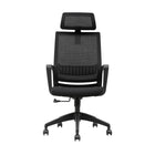 Brassex - Chaise de bureau executif Wesley, noir-Colis standard