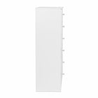 Prepac - Commode Astrid élevée WDBH-0401-1-V à 6tiroirs, blanc Cristal-Dimensions (assemblé, po) : 20 lar. x 52 haut. x 16,5 prof.