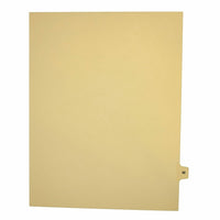 Mark Maker – Onglets séparateurs juridiques beiges, 1/15 onglets, format lettre, sans trous, lettre M, 25/paquet-Onglets séparateurs beiges, 1/15 onglets