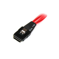 StarTech  Câble Mini SAS Serial Attached SCSI interne 50 cm, SFF8087 vers 4x SFF8482-Permet d’économiser de l’argent et de réduire les enchevêtrements des câbles en connectant 4 disques SAS SFF-8482 sur 1 contrôleur SAS SFF-8087 à l’aide d’un seul câble