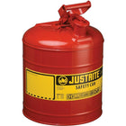 JustriteMD – Bidons de sécurité de type I sans entonnoir, 5 gallons, 11 3/4 x 16 7/8 po, rouge-Les bidons de sécurité de type I sont conçus avec un seul bec pour remplir et verser toutes sortes de liquides inflammables