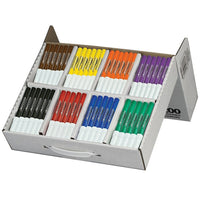 Dixon Prang Masterpack de marqueurs d'art lavable, 8 couleurs, paquet de 200-Les idées audacieuses nécessitent l'aide de marqueurs audacieux et lumineux pour leur donner vie.