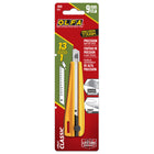 OLFA - Couteau utilitaire de précision classique à cliquet 300 9 mm - jaune-Lame argentée treize segments 9 mm AB