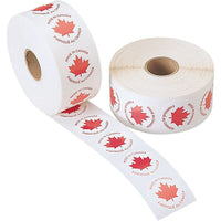 Étiquettes fabriquées au Canada, cercle de 1/2 po, 1 000/rouleau-Dimensions : cercle de 1/2 po