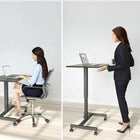 FitDesk - Bureau debout mobile réglable - Brun-Peut supporter jusqu'à 18 livres