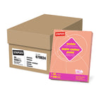 Staples - Papier à copies recyclé à 30 % - couleurs pastel - lettre - 8 1/2 po x 11 po - saumon - 5000 Feuilles-8 1/2 po x 11 po